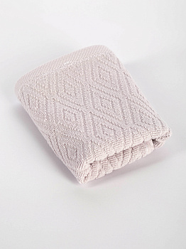 Полотенце махровое 30х60см СОФТИ Ромб светло-серый хлопок 100% 000000000001214683