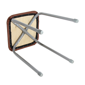 Табурет 37х37х46см НИКА Классика-3. Квадратное сидение. Сталь винилискожа МДФ пластик 000000000001083654