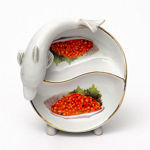 Икорница 15,5х15,5х8см GUTERWAHL Party Time Красная икра фарфор 000000000001197794