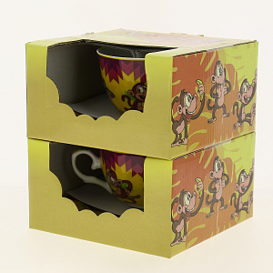 Чайная пара 250мл ОБЕЗЬЯНЫ 86-2139 1+1 000000000001138947