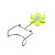 Подставка для губки с цветком на присоске Мультидом, пластик, сталь 000000000001126911