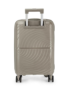 Чемодан на колесах S (36х22х55см) абстракция с дополнительным отделом бежевый PP 000000000001226561