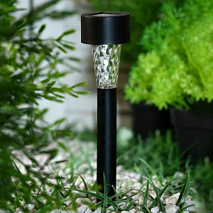 Фонарь садовый 30см D4,5 см LUAZON LIQHTING Трапеция 1 LED на солнечной батарее шоубокс пластик 000000000001211022