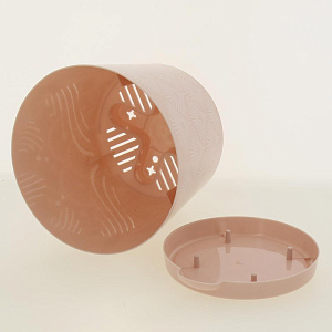 Горшок для цветов Easy Grow D 120 с прикорневым поливом 0,75 л Розовый сад ING47012РС 000000000001191659