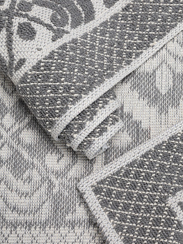 Коврик универсальный 80х150см LUCKY УЗОР4 коричнево-серый 100%хлопок 000000000001206554