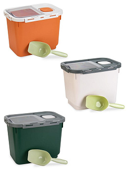 Контейнер для корма для животных 33х23х25см с лопаткой микс полипропилен 000000000001229131