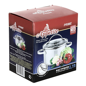 Кастрюля 2,7л Prime нержавеющая сталь SH09273 000000000001113669