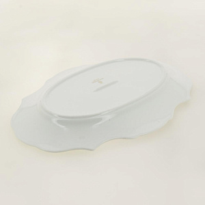 Блюдо овальное 30,5см BALSFORD МЭРИДИТ металлическая стойка подарочная упаковка фарфор 000000000001206179