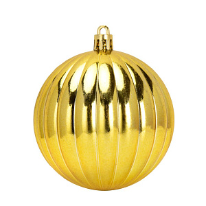 Декоративное украшение Набор шаров 3шт 6см золото пластик 000000000001224141