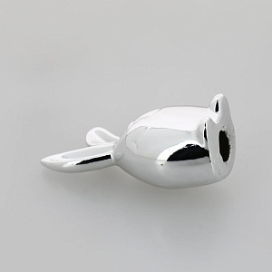 Фигура декоративная "Заяц" серебро керамика R011249 000000000001200367
