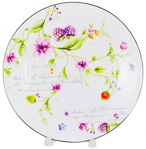 Набор столовой посуды 19 предметов BALSFORD Латона Ежевичный джаз (27см/21см/19см/салатник 23см) подарочная упаковка фарфор 000000000001183399