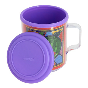 Термокружка 400мл MARTIKA Фрукты с крышкой пластик С548К 000000000001056684