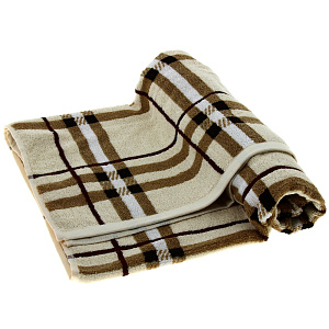 Полотенце DE'NASTIA Барбери 70х130см коричневый 100%Хлопок T000023 000000000001104374