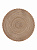 Салфетка сервировочная D38см DE'NASTIA декор коса светло-коричневый меланж 100% полиэстер 000000000001208008