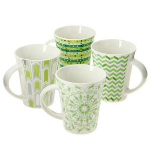 Набор кружек Wellberg, фарфор, 4 предмета 000000000001163767