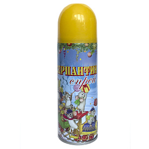 Серпантин-спрей желтый 5,2х17см 250мл 78437 000000000001179956