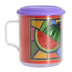 Термокружка 400мл MARTIKA Фрукты с крышкой пластик С548К 000000000001056684