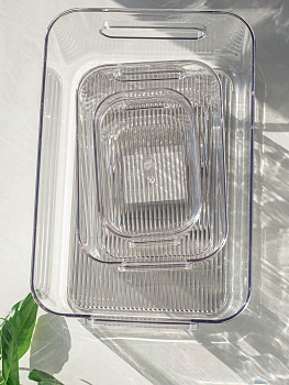 Ящик для хранения 20х14х7,5см универсальный с крышкой ПЭТ 000000000001210797