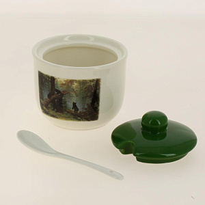 Банка c ложкой 320мл п/у Утро в сосновом лесу,ZFC045-30 000000000001193105