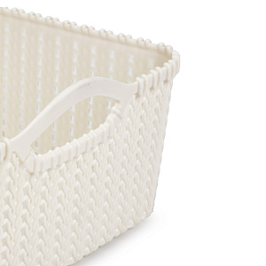 Лоток для хранения 29х22,5х12см бежевый пластик 000000000001177282