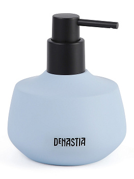 Диспенсер для жидкого мыла DE'NASTIA SOFT COLLECTION голубой полирезина 000000000001215861