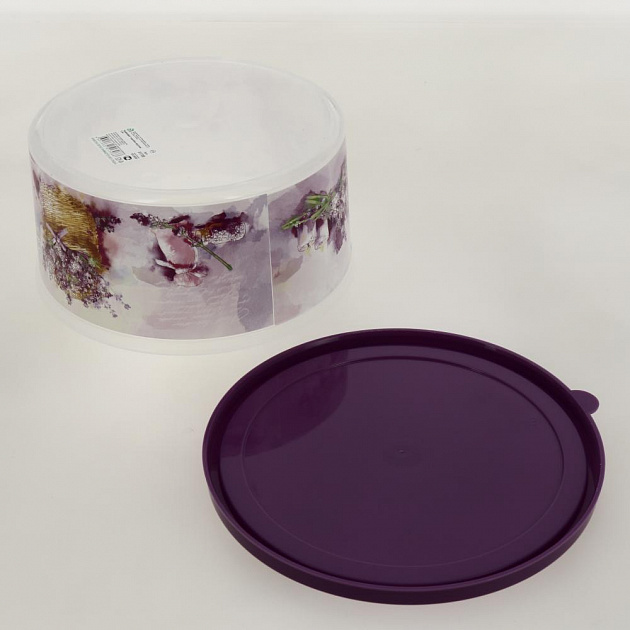 КОРОБКА КРУГЛАЯ 1.9л ЛАВАНДА для хранения 4351708 000000000001198989