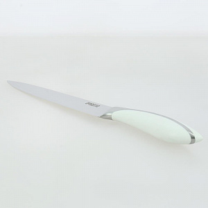 Нож разделочный клинок 197мм DE'NASTIA белая ручка нержавеющая сталь ABS пластик 000000000001210803