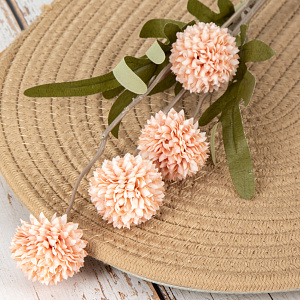 Цветок искусственный Одуванчик 51,5см персиковый 000000000001218381