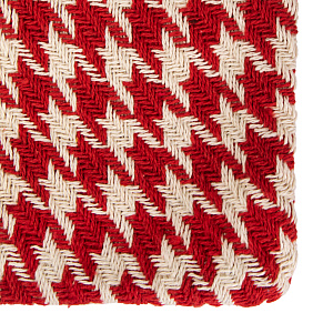 Наволочка декоративная 40х40см LUCKY PEID-DE-POULE SGE-3229 красно-молочный хлопок 80%/полиэстер 20% 000000000001219677