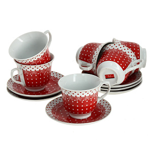 Чайный набор Vabene, 6 предметов, фарфор 000000000001158079
