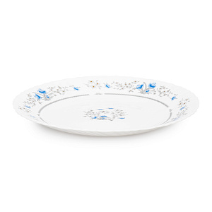 Тарелка десертная 19см FARFORELLE Голубой цветок стеклокерамика 000000000001214363