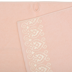 Полотенце махровое 70х130см LUCKY Итальянский бордюр персиковый хлопок 100% 000000000001212826