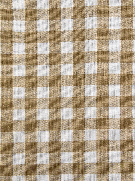 Скатерть 140х200см LUCKY Кофейная клетка полиэстер/хлопок 000000000001228304