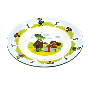 Набор посуды Чебурашка и крокодил Гена Союзмультфильм, стекло, 3 предмета 000000000001096619