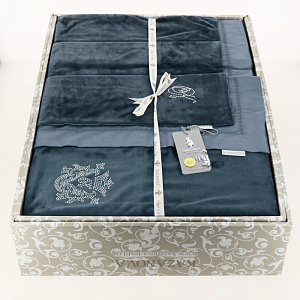 Комплект постельного белья ЕВРО Линдор(Деним) Наволочка 50*70+простынь-100%хлопок.Пододеяльник+наволочка70х70-50%хлопок/50%велсофт.SR56-1431-Евро к-т 000000000001200029