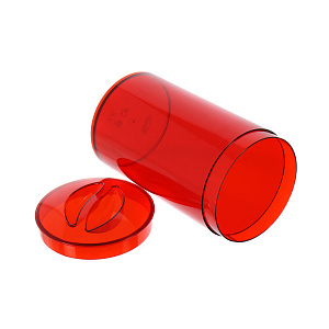 Банка для сыпучих продуктов Кристалл Idea, красный, 1л 000000000001129737