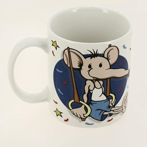 Кружка 350мл, NEW BONE CHINA,индивидуальная подарочная упаковка,ЧЕМПИОН,170-08064 000000000001192709