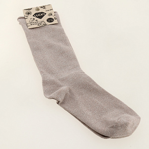 Носки женские с люрексом высокие р.36-40/23-25 000000000001181525