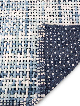 Коврик для ванной 50х80см LUCKY Wicker противоскользящий синий хлопок/полиэстер 000000000001225652