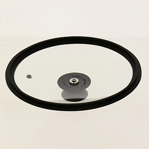 Крышка с силиконовым ободком черная 20см M09029 000000000001180734