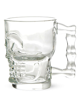 Набор кружек для пива 2шт 500мл Череп стекло 000000000001228669