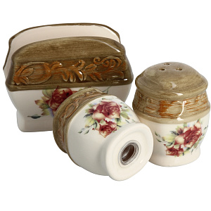 Набор для специй Розы Коралл, 3 предмета 000000000001109216