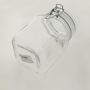 KREMLIN Банка для сыпучих продуктов 1,05л PASABAHCE металлическая клипса стекло 000000000001128657