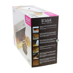 Хлебница 39х28,5х15см TALLER Оукли с ножом для хлеба каучуковое дерево 000000000001017079