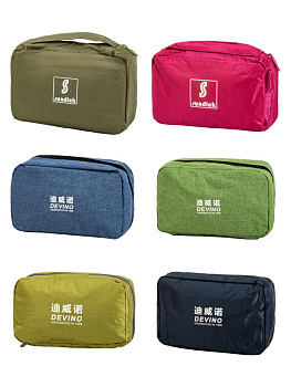 Косметичка дорожная 9х16х24см в ассортименте полиэстер 000000000001229406