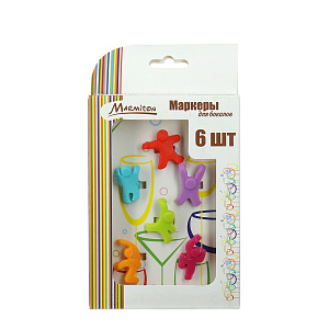 Маркеры для бокалов Marmiton, 2.5х2.5х1 см, 6 шт. 000000000001125483