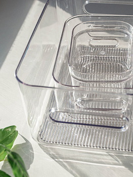 Ящик для хранения 14,5х9,5х6см универсальный с крышкой ПЭТ 000000000001210796