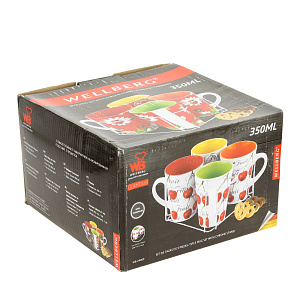 Набор кружек Wellberg, керамика, 5 предметов 000000000001172371