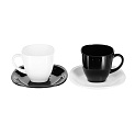 Чайный набор Carine Luminarc Black and White, 220мл, 12 предметов 000000000001004269