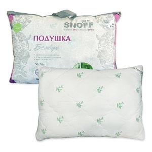 Подушка 50*70 для Snoff бамбук 100%ПЭ, 095341 000000000001176851